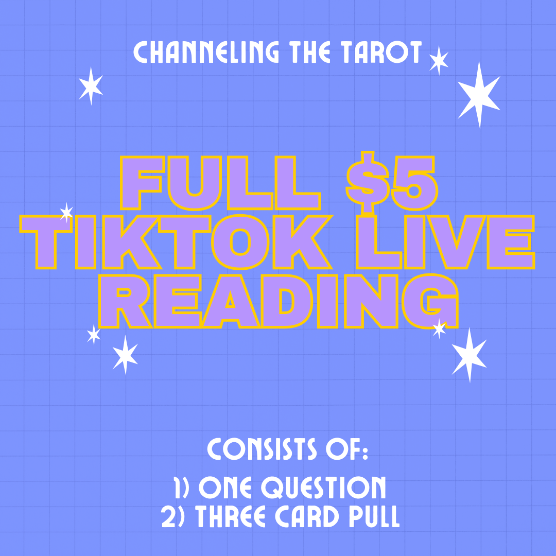 ✨🔮Full $5 Live TikTok Tarot Reading🔮✨