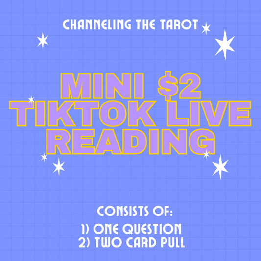 ✨🔮Mini $2 TikTok Live Tarot Reading🔮✨